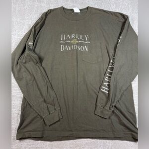 Harley Davidson Apols Long Sleeve Biker T-Shirt Men Size XXL